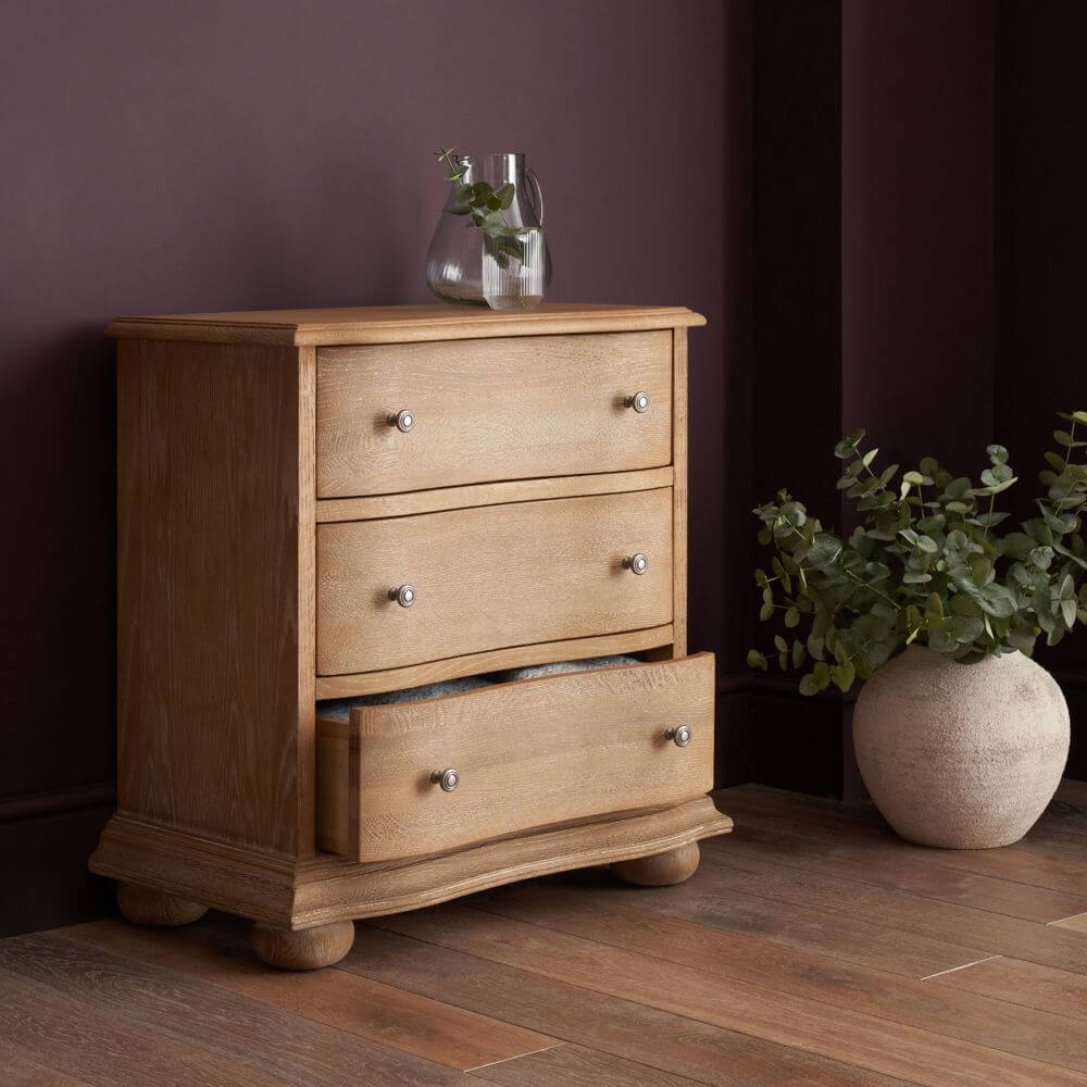 Emporium 3 Drawer Chest, Weathered Oak